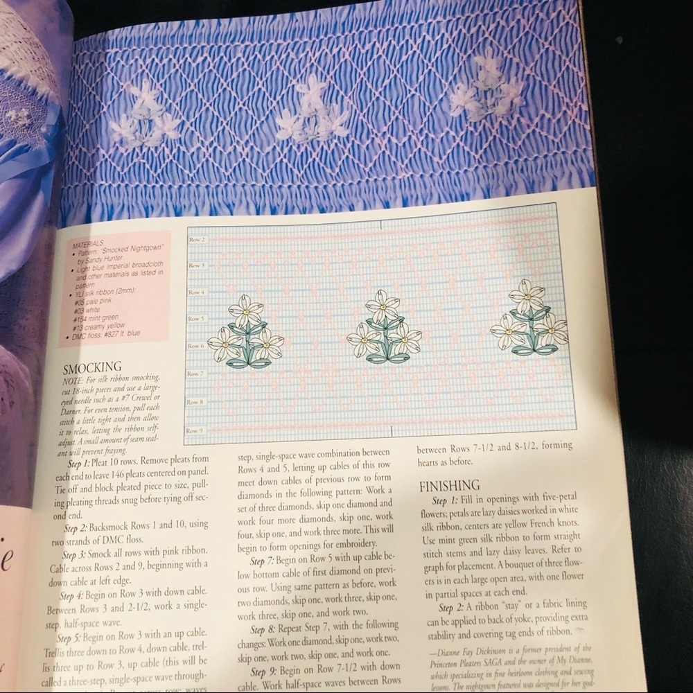 Vintage 1997 Sew Beautiful Heirloom Arts Book includes Christening Gown Pattern - Picture 6 of 10